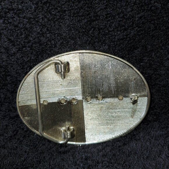 CLINCHFIELD RAILROAD VINTAGE EMPLOYEE BELT BUCKLE CIRCA 1972 ISSUE, ERWIN TN. - Picture 3 of 3